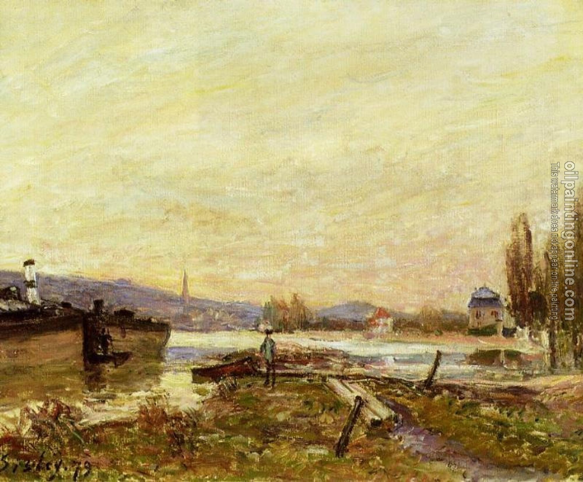 Sisley, Alfred - Saint-Cloud, Banks of the Seine